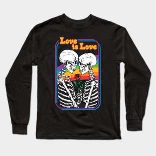 Love is Love - Eternal Love Skeleton with Rainbow Long Sleeve T-Shirt